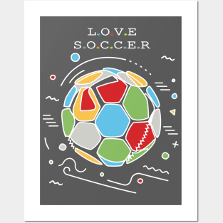 Love Soccer Posters and Art